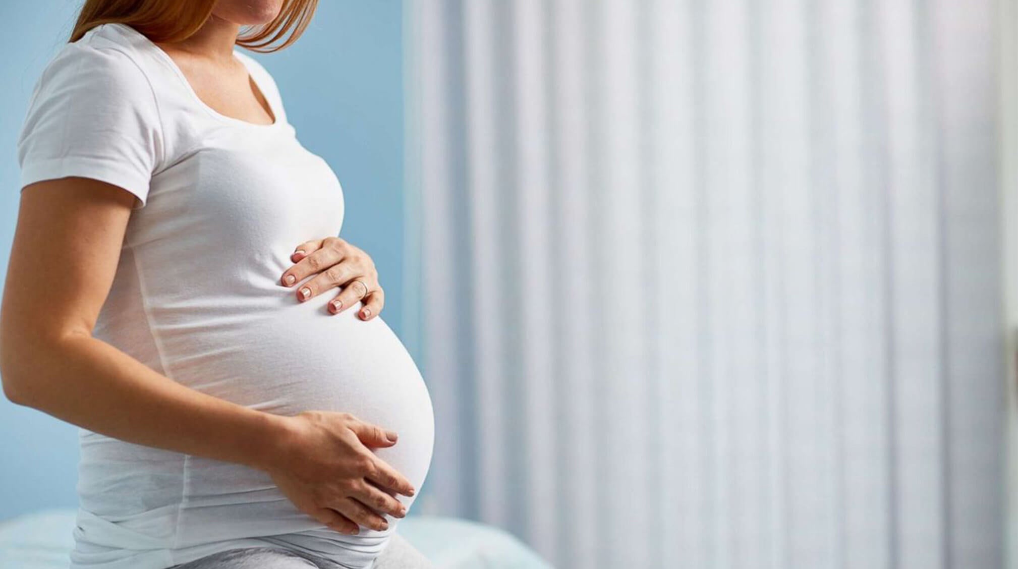Stock image of pregnant woman