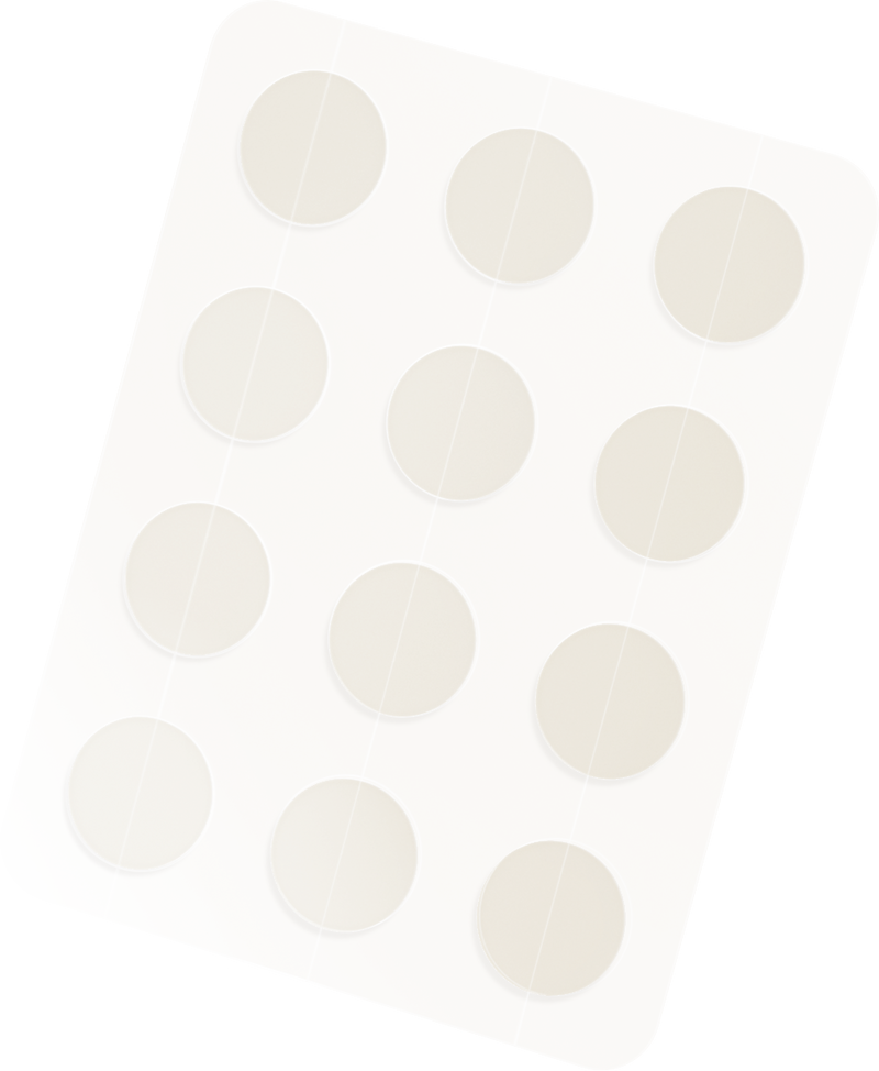 A single sheet of Mighty Patch Original patches.