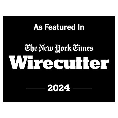 As featured in the New York Times Wirecutter 2024